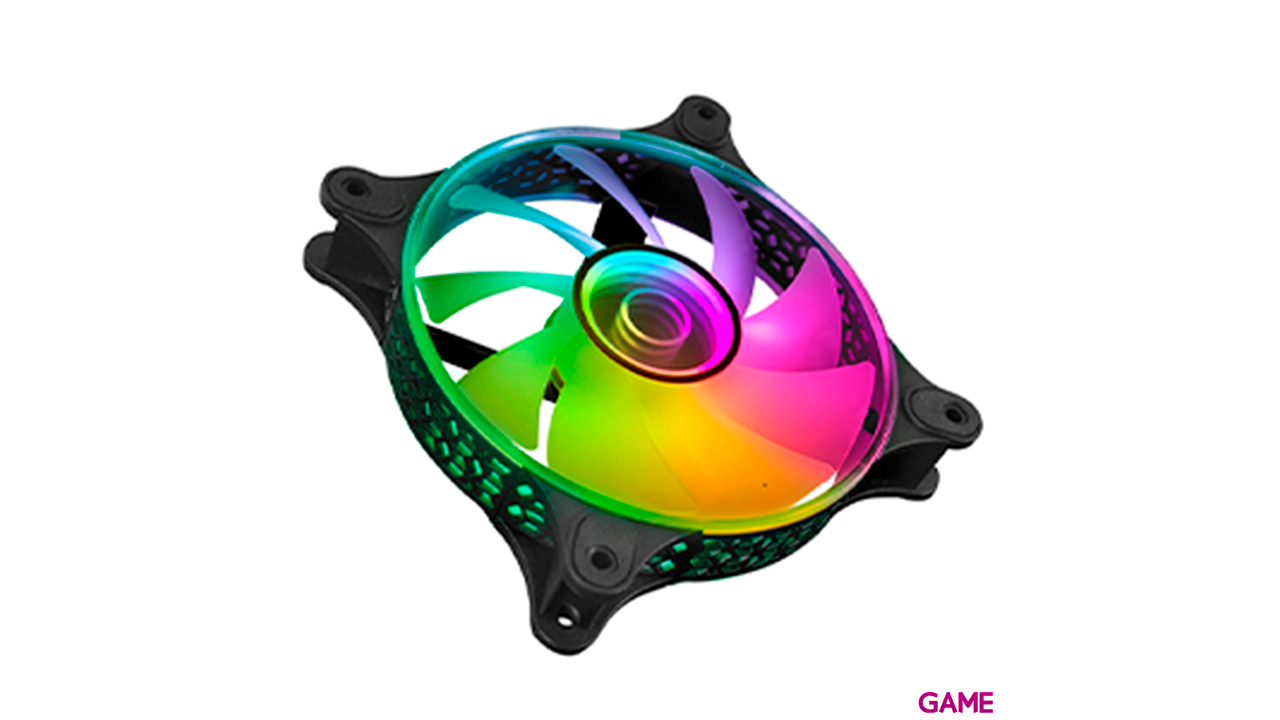 Mars Gaming MF-3D ARGB 360° 12cm Espejo Infinito 3D Negro - Ventilador Caja-1