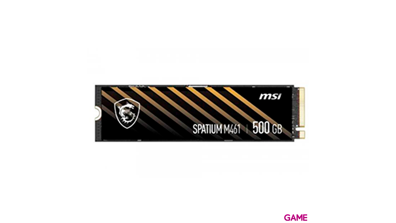 MSI Spatium M461 500GB M2 SSD PCIE4x4 NVMe - Disco Duro-0
