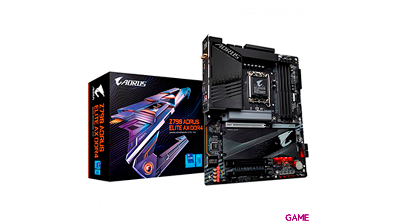 Gigabyte Z790 Aorus Elite AX DDR4 (REV 1.0) LGA 1700 ATX - Placa Base Gaming-0