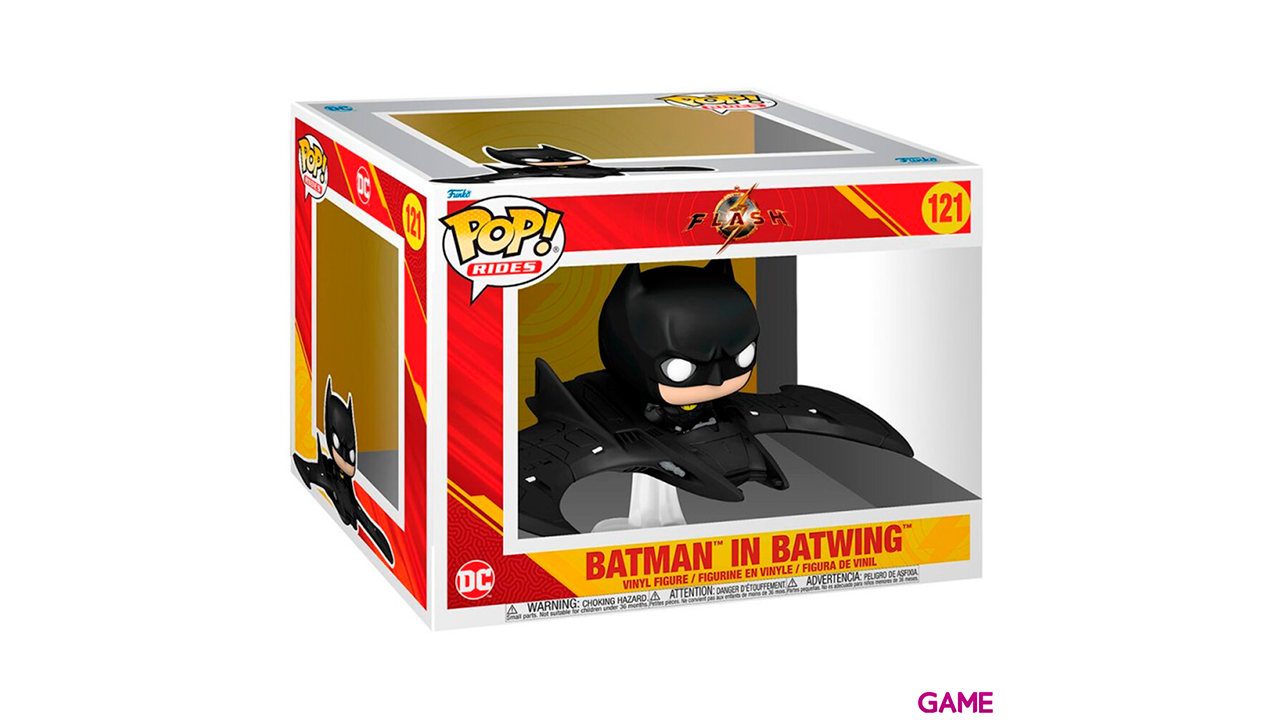 Figura POP Ride Deluxe DC Comics The Flash Batman in Batwing-0