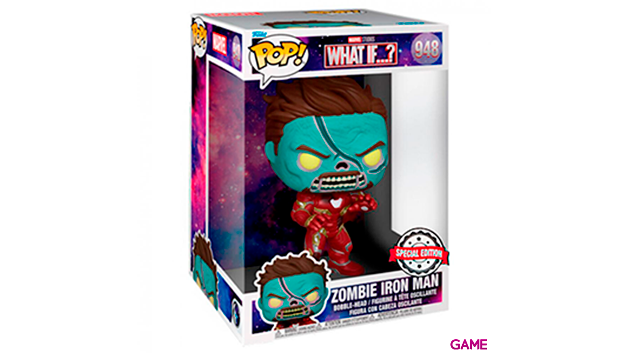 Figura POP Marvel What if Zombie Iron Man Exclusive 25cm-1