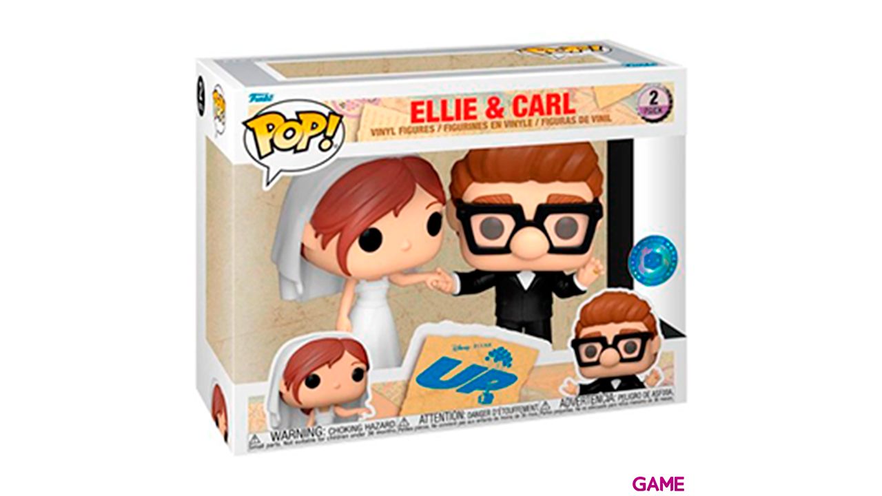 Blister 2 figuras POP Disney UP Ellie Carl Exclusive-1