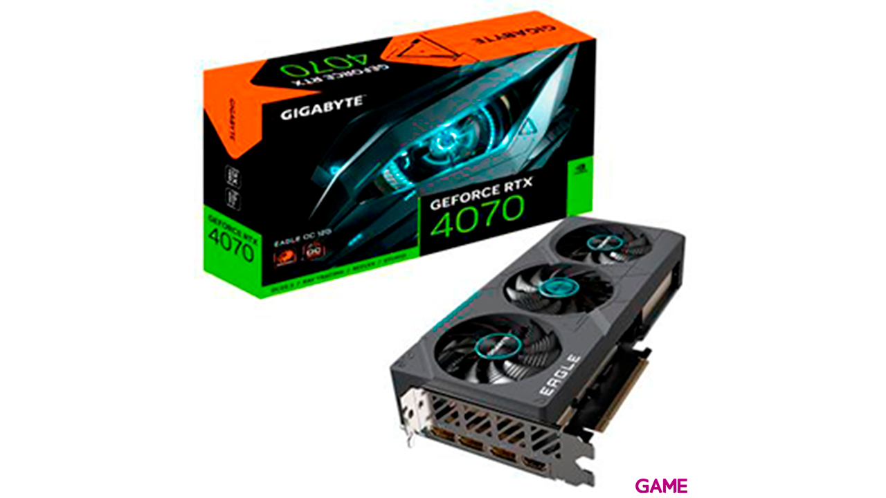 Gigabyte GeForce RTX 4070 Eagle OC 12GB GDDR6X - Tarjeta Grafica Gaming-0