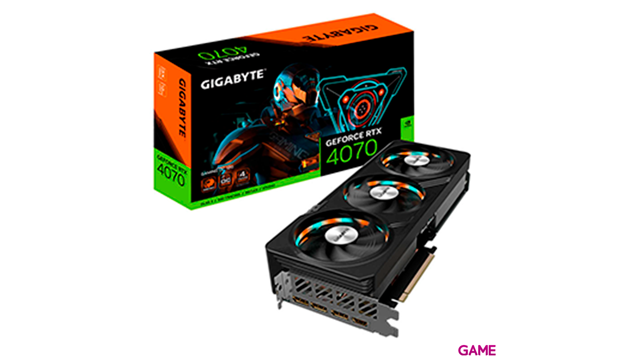 Gigabyte GeForce RTX 4070 Gaming OC 12GB GDDR6X - Tarjeta Grafica Gaming-0
