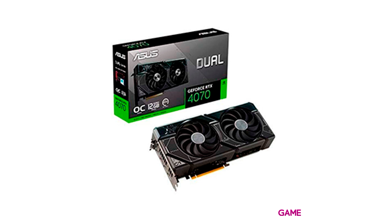 ASUS Dual GeForce RTX 4070 12GB GDDR6X - Tarjeta Grafica Gaming-1