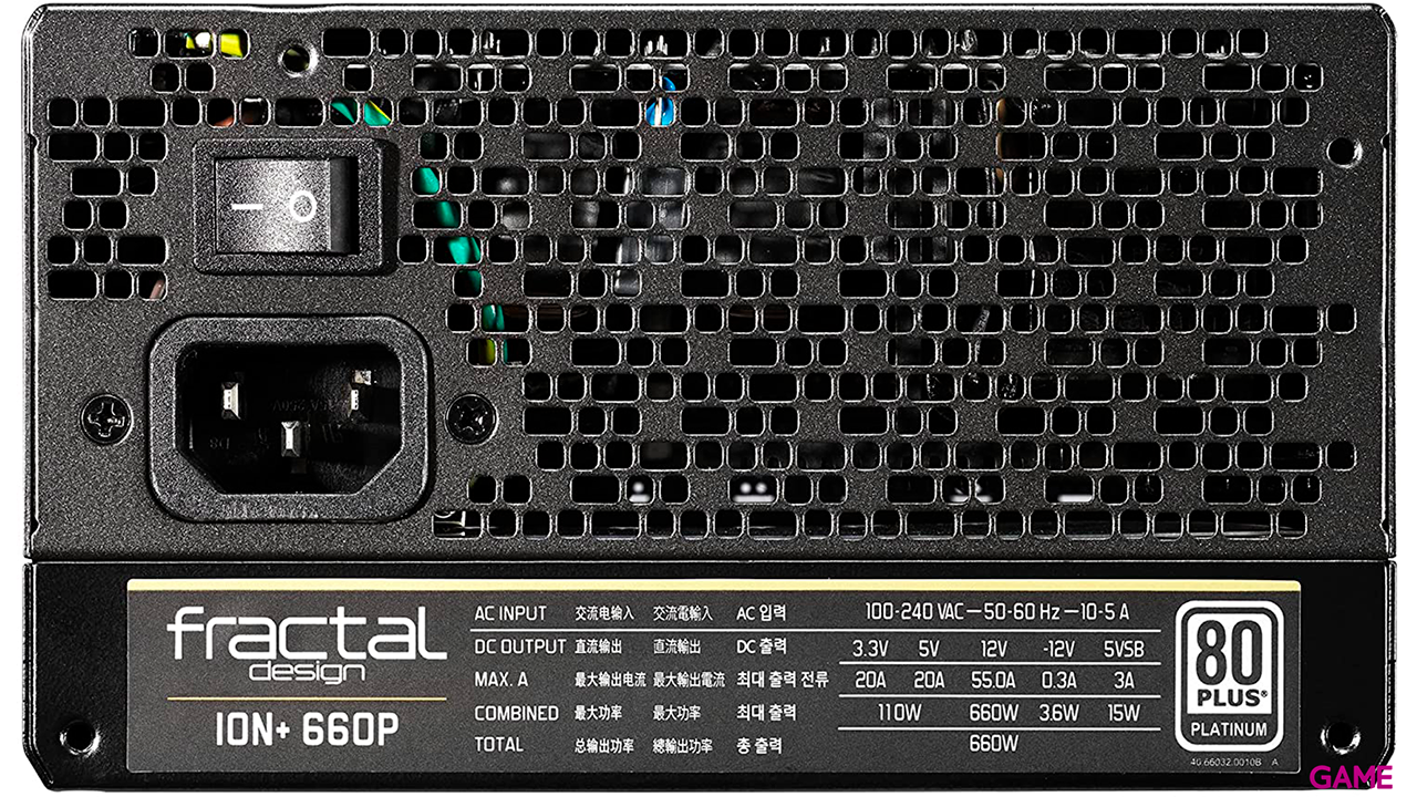 Fractal Design Ion+ Platinum 660W 24-pin ATX Negro - Fuente Alimentacion-4