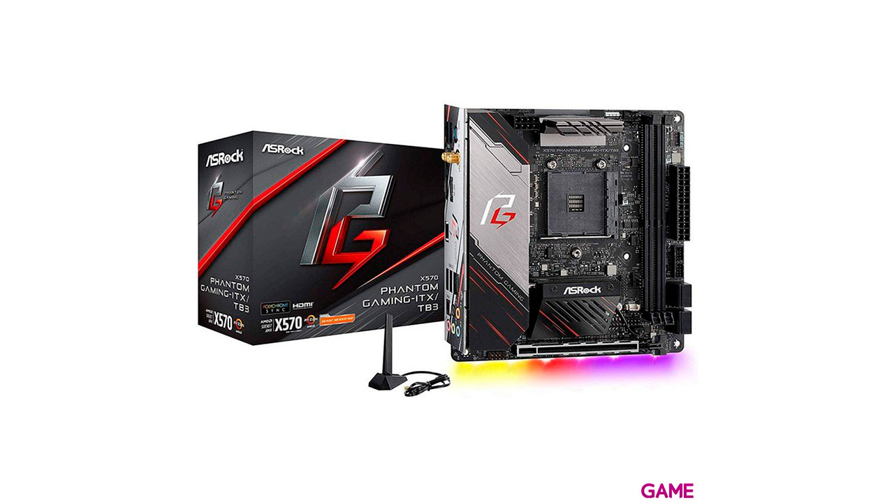 ASRock X570 Phantom Gaming-ITX/TB3 Zocalo AM4 Mini ITX AMD X570 - Placa Base-2