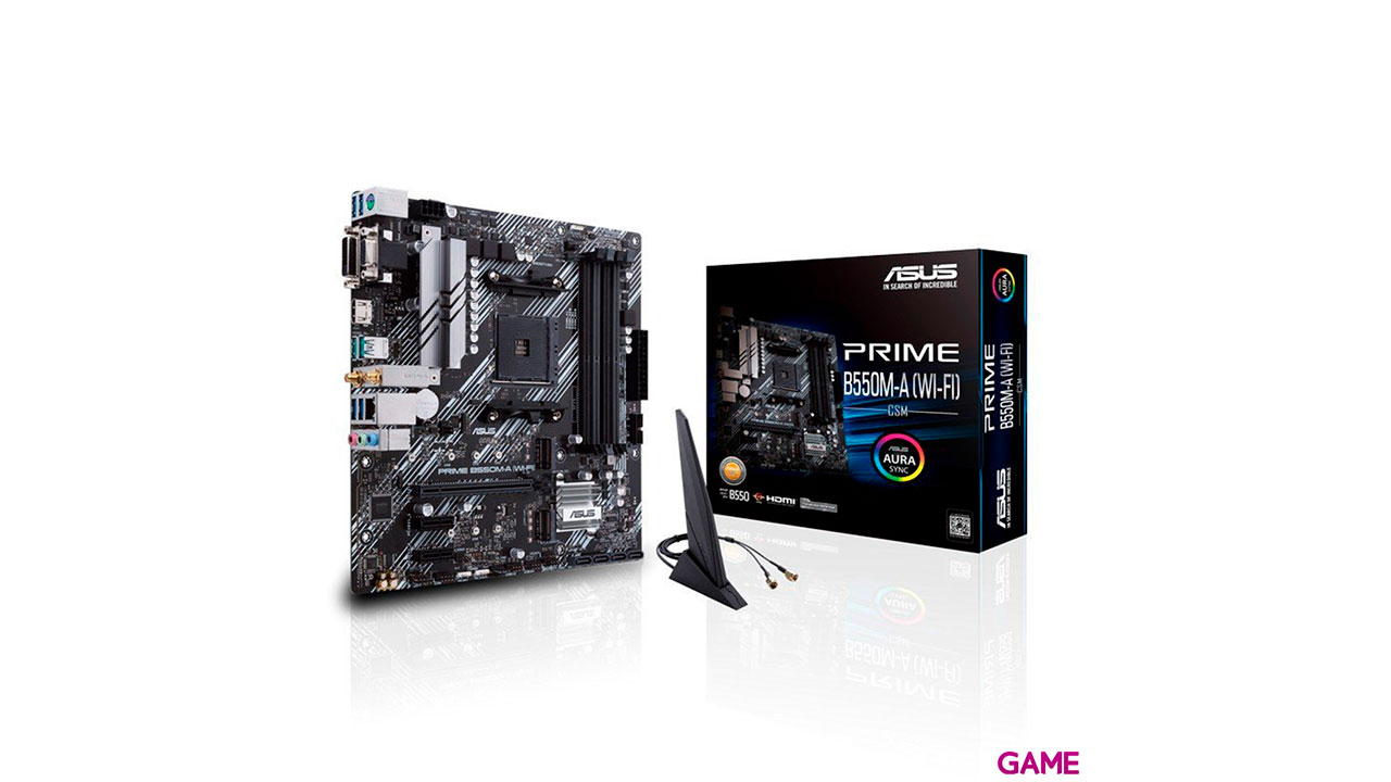 ASUS Prime B550M-A WIFI Zocalo AM4 Micro ATX AMD B550 - Placa Base-0