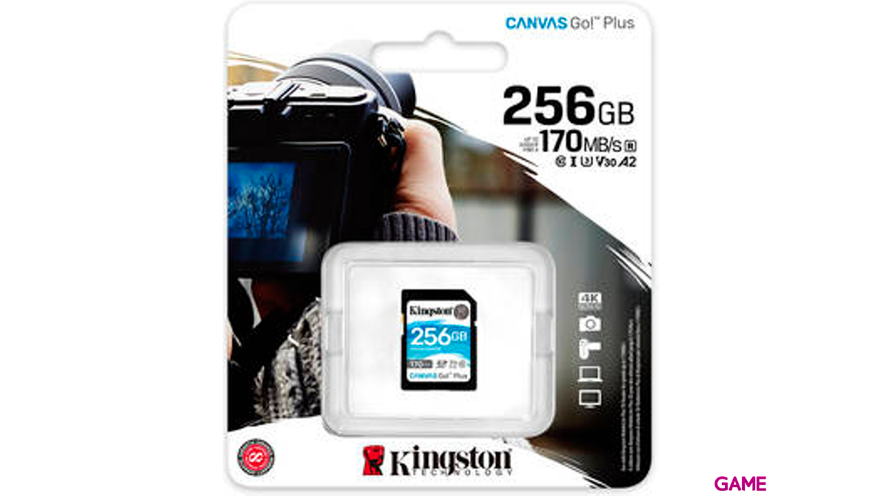 Kingston Canvas Go 256GB SDXC UHS-I CL1 - Tarjeta Memoria-2