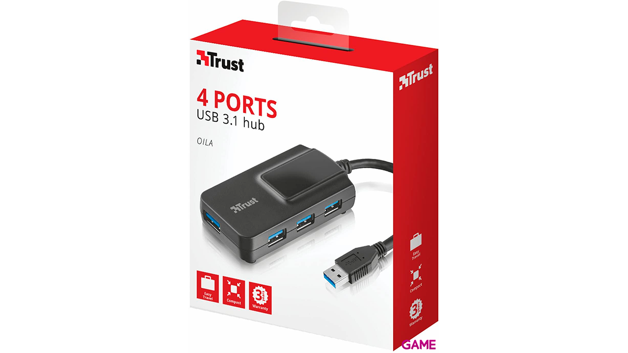 Trust Oila Negro USB - Hub-0