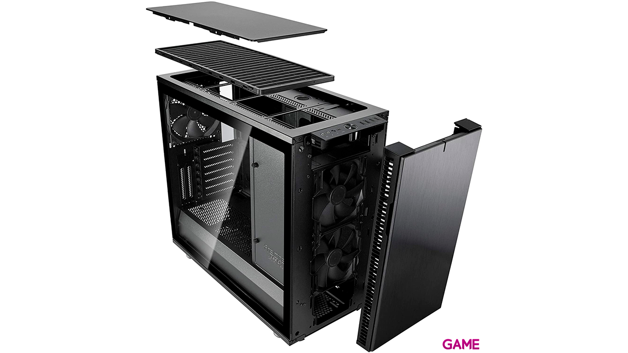 Fractal Design Define R6 USB-C–TG Midi Tower Negro - Caja Ordenador-2