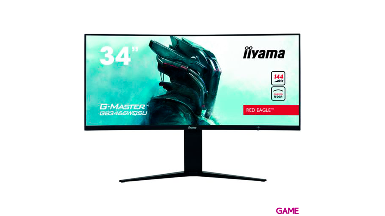 iiyama G-Master GB3466WQSU-B1 34´´ - LED - 2K QHD - 144Hz - UltraWide - Curvo - Monitor Gaming-0