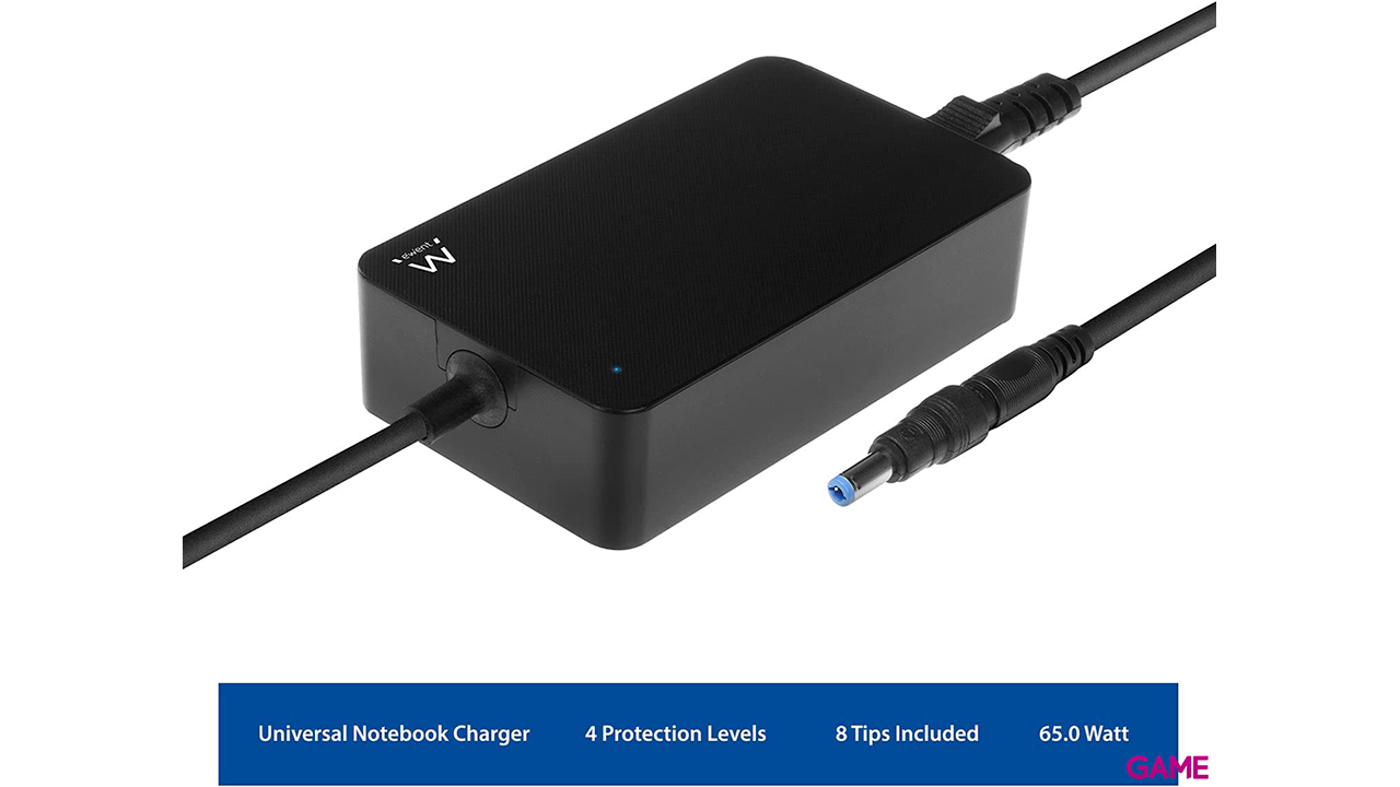Ewent EW3985 Inversor Vorriente Universal 65W Negro - Adaptador-1