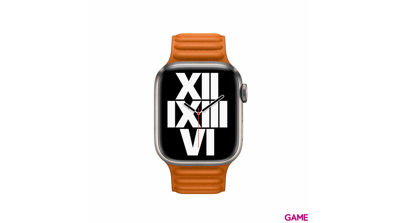 Apple 40mm Cuero California Poppy Naranja - Correa-0