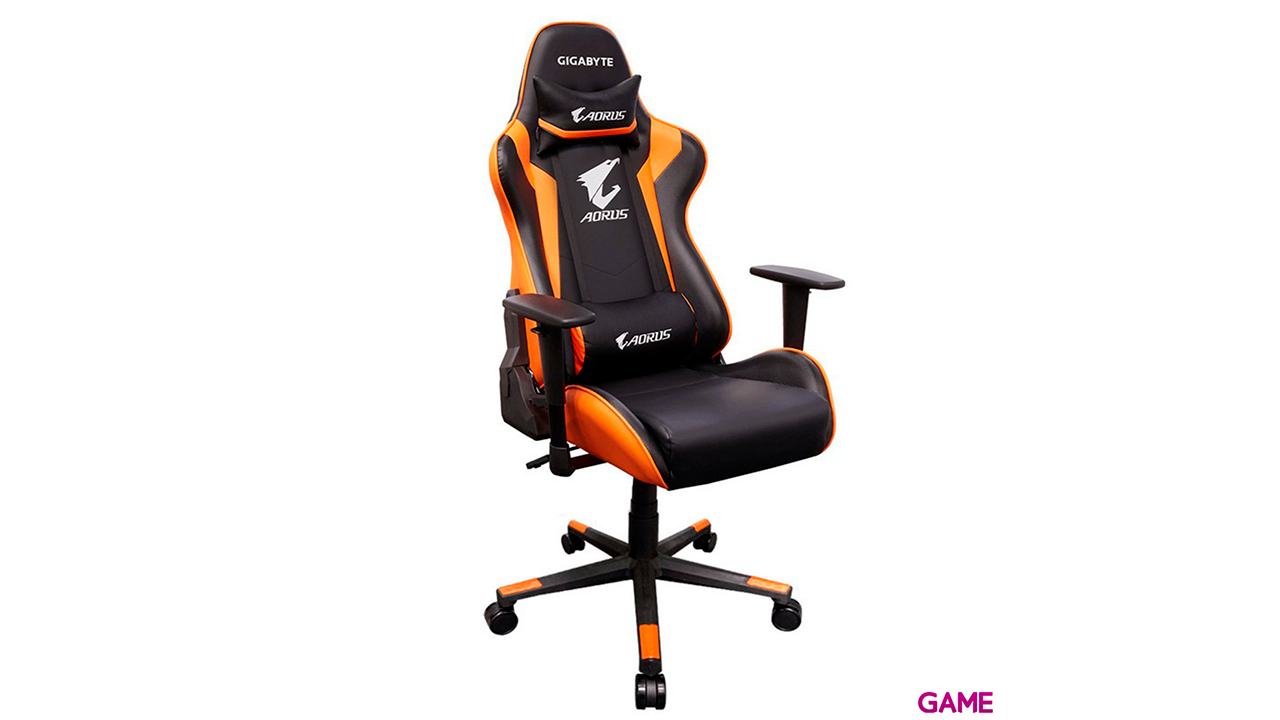 Gigabyte Ergonomic Aorus Gaming AGC300 V2 Naranja Negro - Silla Gaming-1