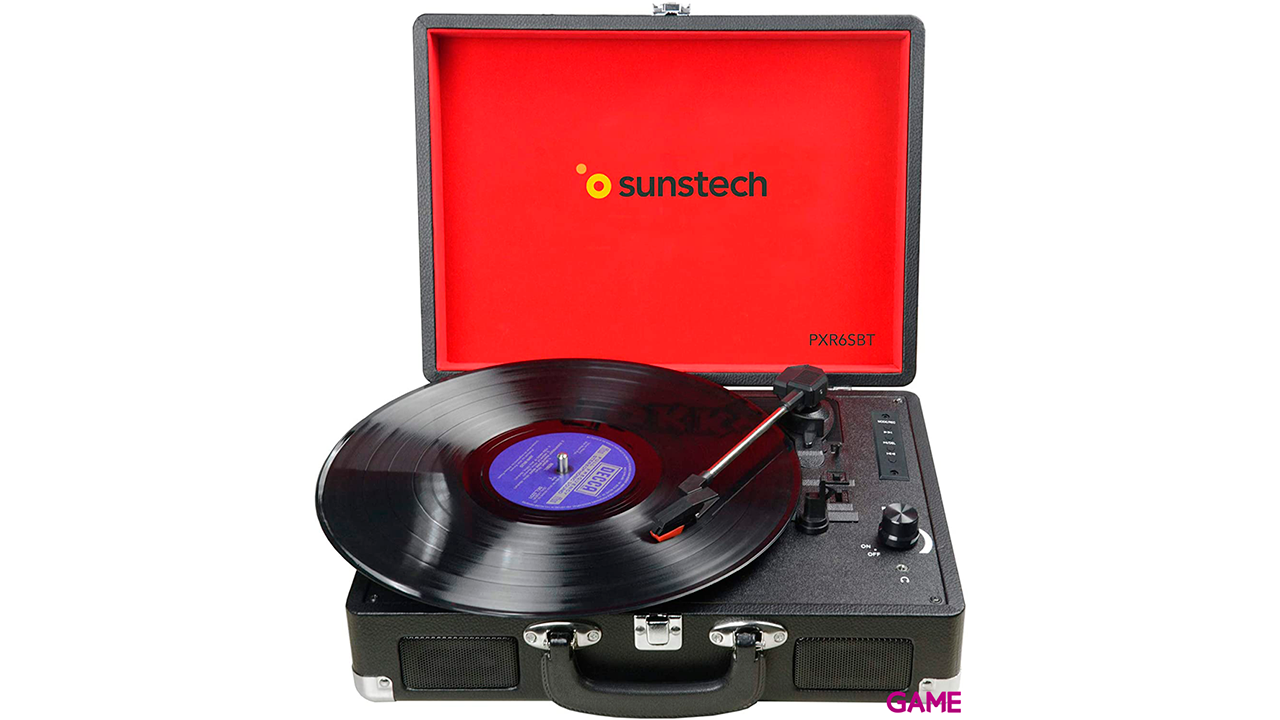 Sunstech PXR6SBT Bluetooth Negro - Tocadiscos-0