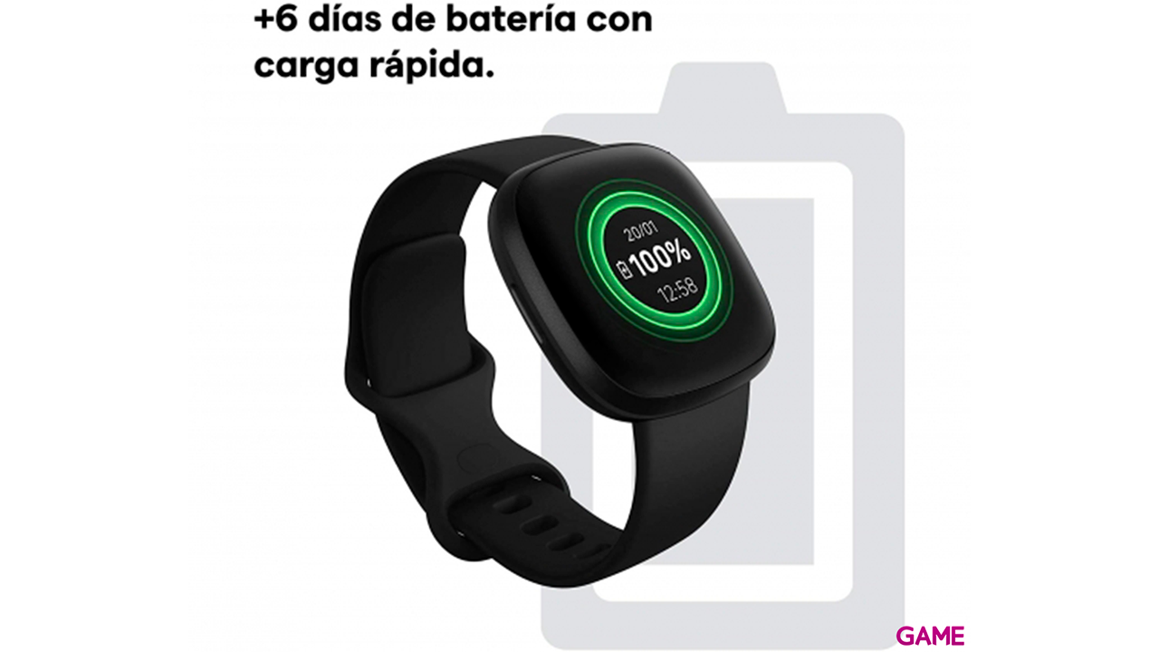 Fitbit Versa 3 40 mm AMOLED GPS Negro - Reloj Inteligente-2