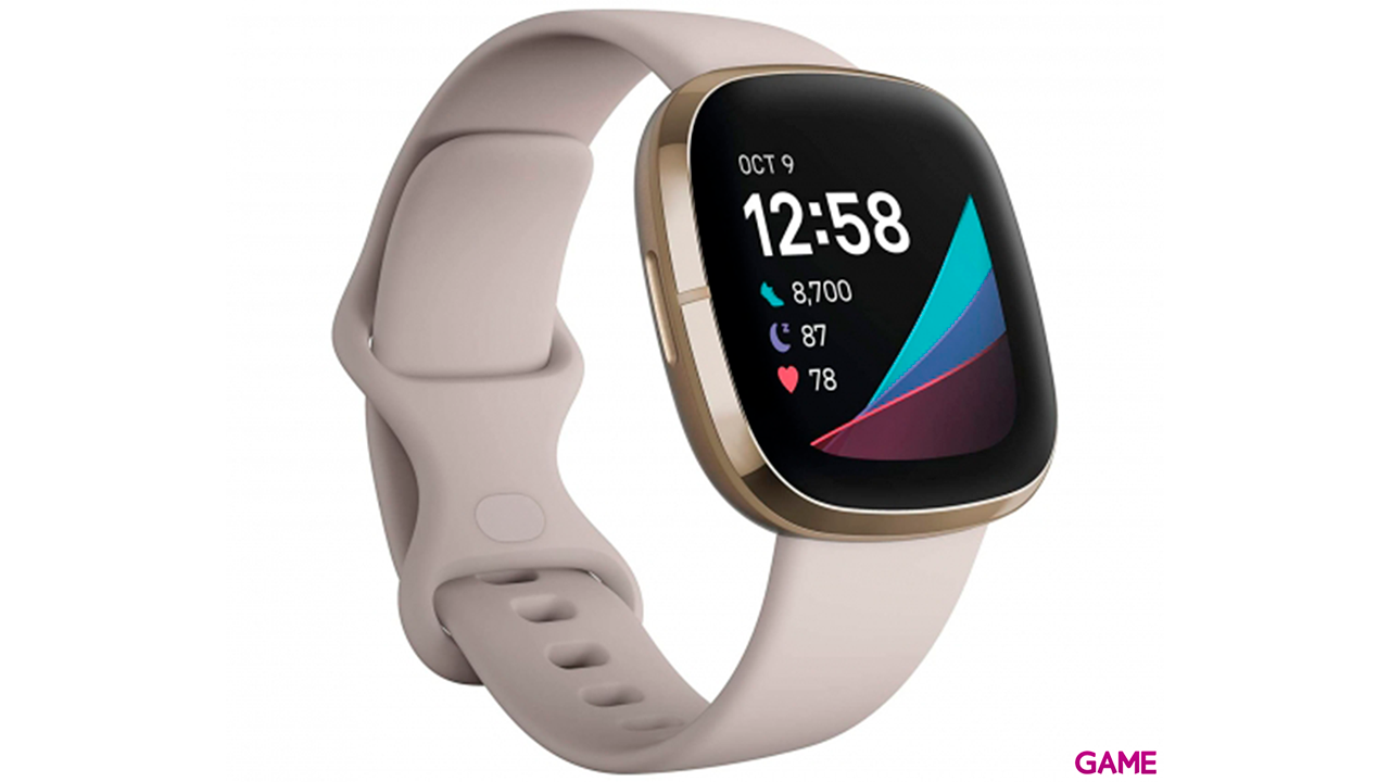 Fitbit Sense 40 mm AMOLED GPS Oro Marfil - Reloj Inteligente-1