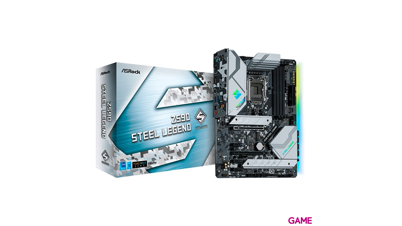 ASRock Z590 Steel Legend Intel Z590 LGA 1200 ATX - Placa Base-0