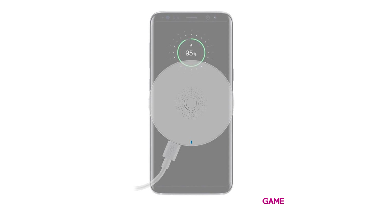 Goobay 59878 Cargador Inhalambrico Blanco - Cargador-1