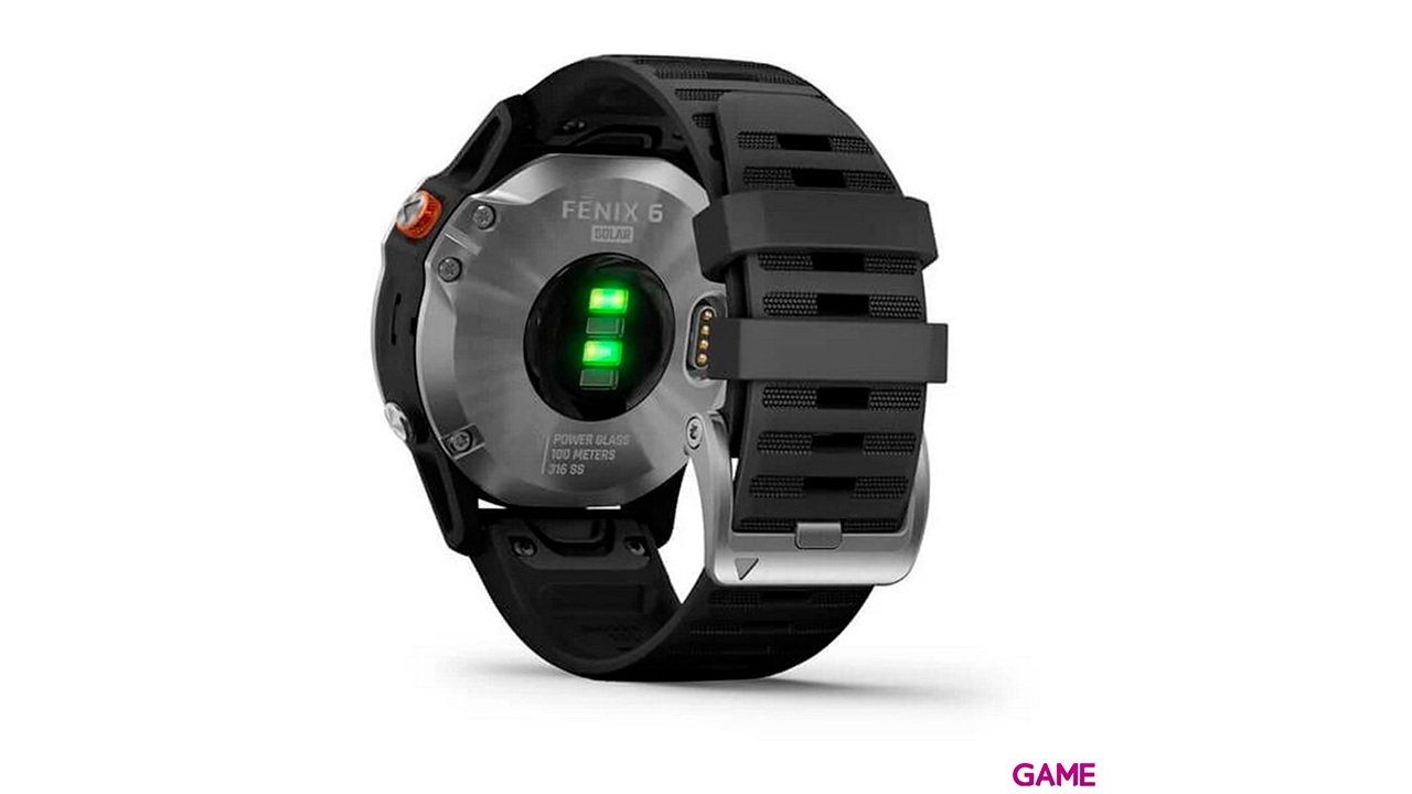 Garmin Fenix 6 Solar GPS Plata Negro - Reloj Inteligente-0