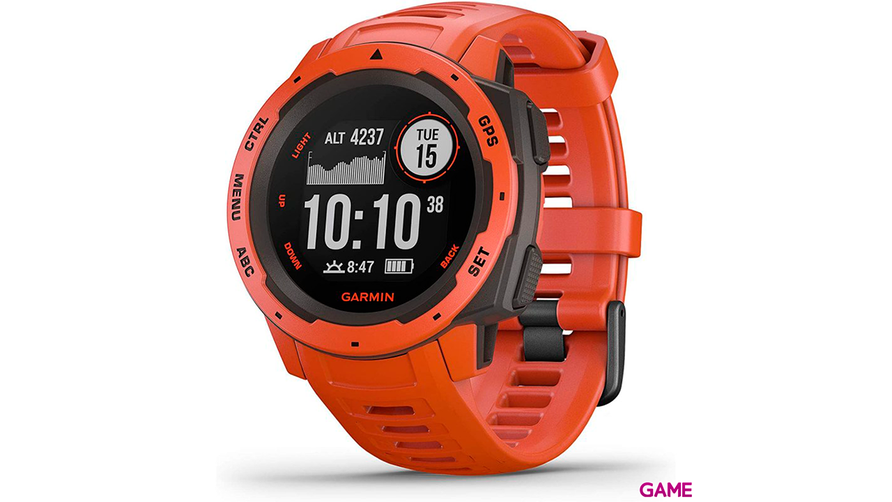 Garmin Instinct Solar Rojo - Reloj Inteligente-0