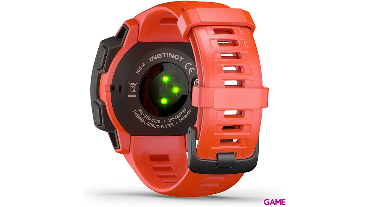 Garmin Instinct Solar Rojo - Reloj Inteligente-1