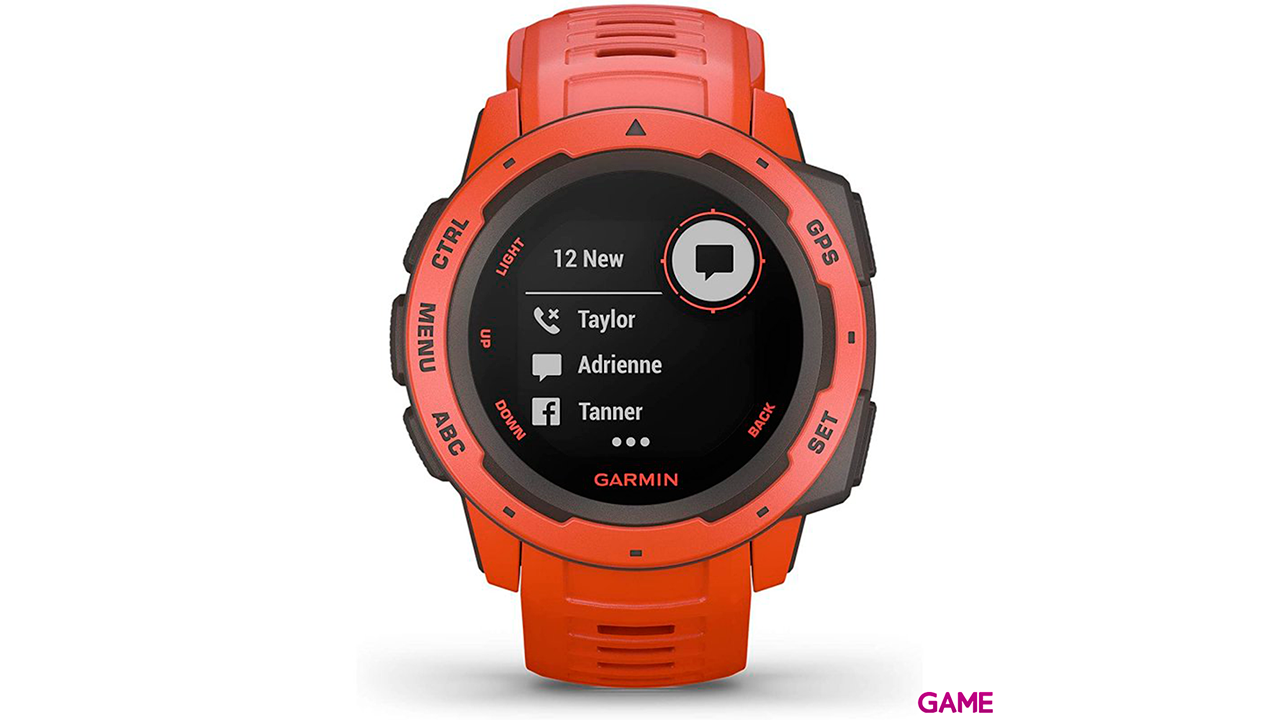 Garmin Instinct Solar Rojo - Reloj Inteligente-3