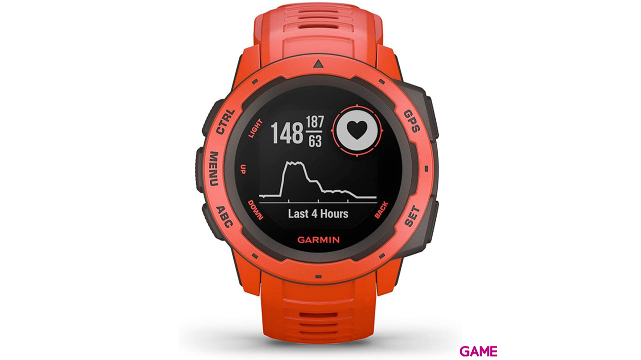 Garmin Instinct Solar Rojo - Reloj Inteligente-4