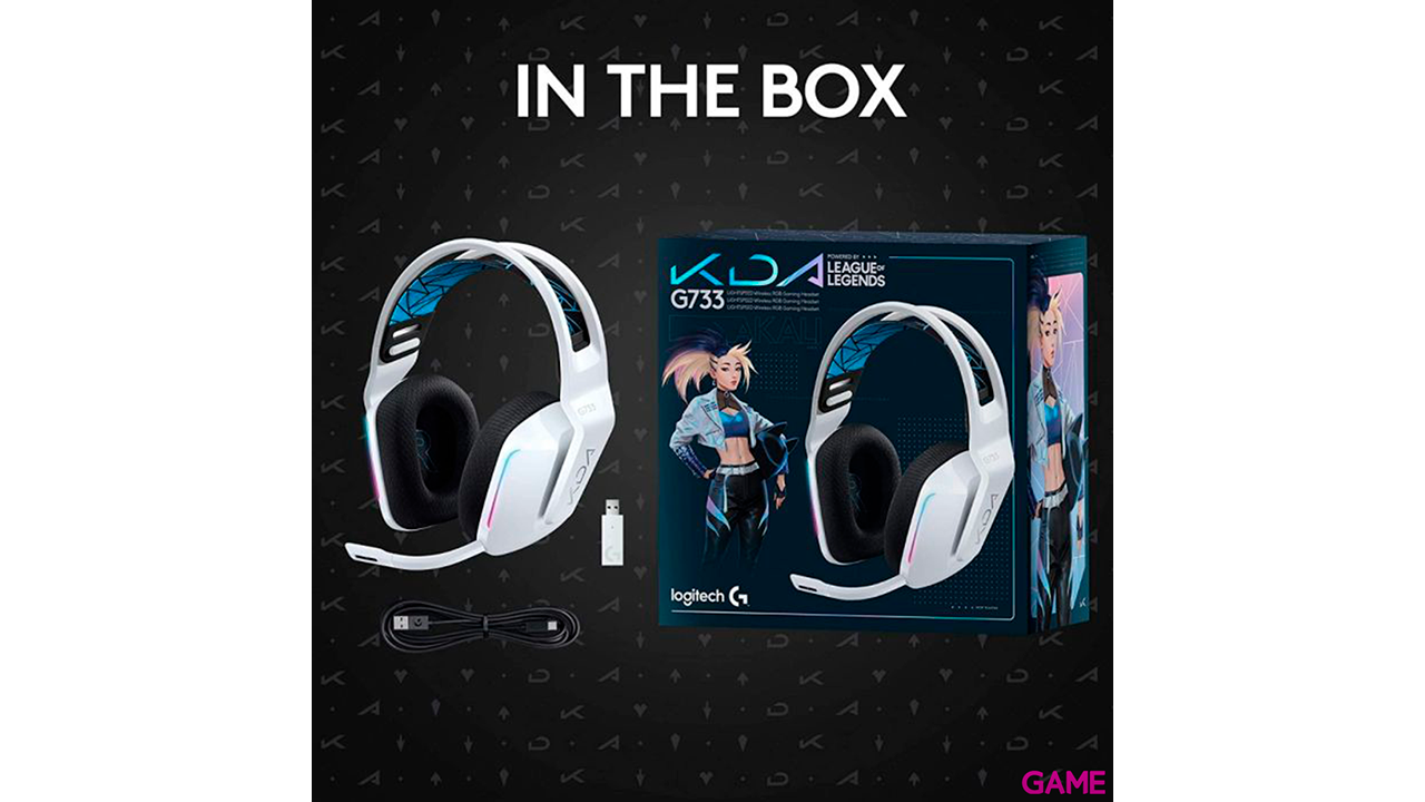 Logitech G G733 K/DA Lightspeed Wireless Gaming Headset - Auriculares gaming inalámbricos-1