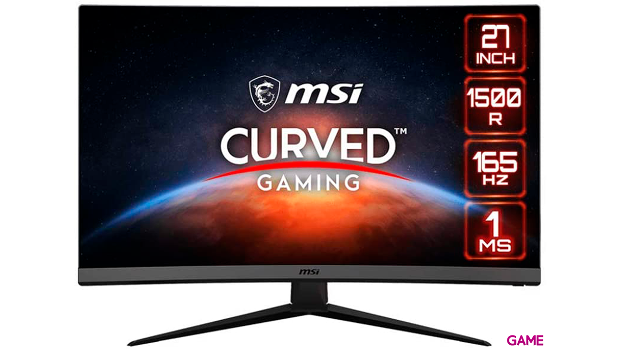 MSI Optix G27C7 - 27´´ - LED - Full HD - 165Hz - Freesync - Curvo - Monitor Gaming-3