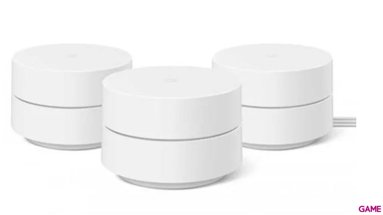 Google Wifi Doble banda (2,4 GHz / 5 GHz) Wi-Fi 5 (802.11ac) Blanco 3uds - Mesh-0