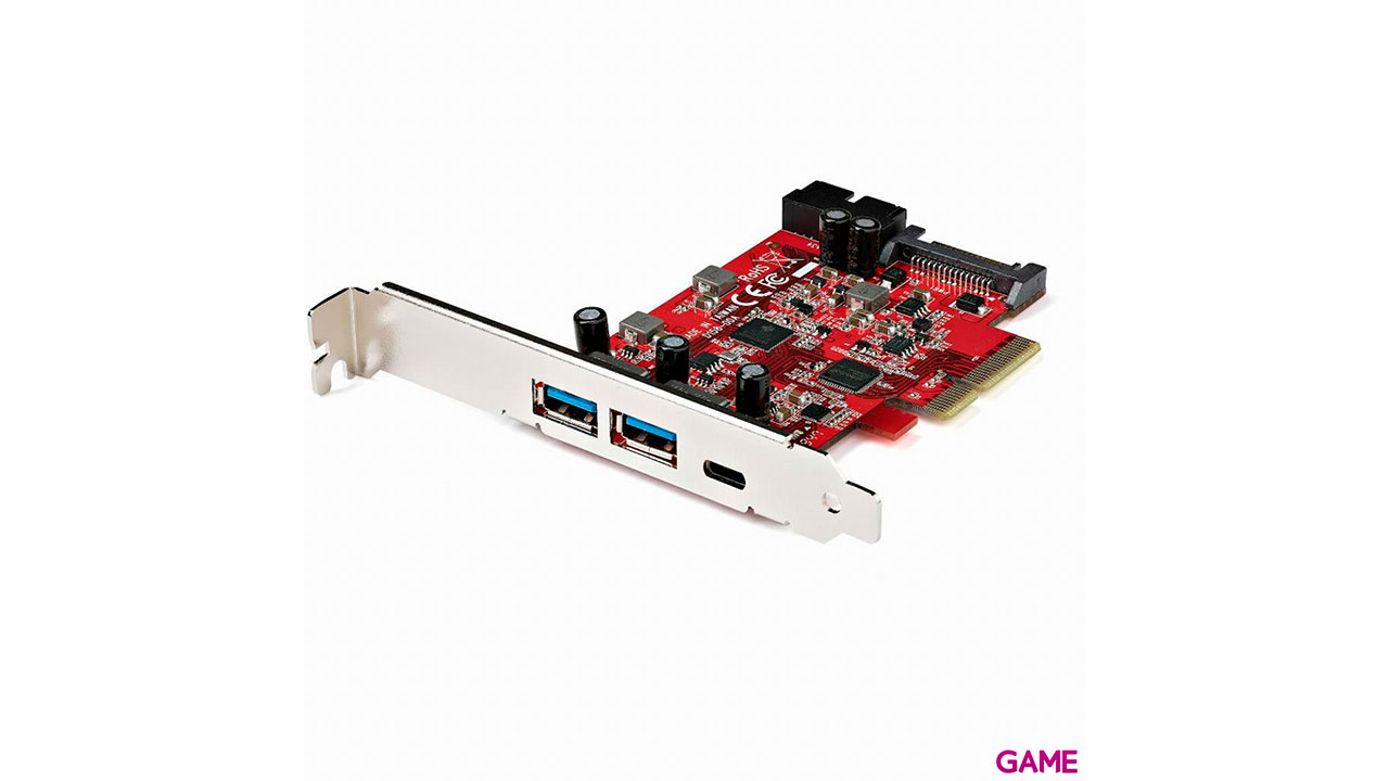 StarTech.com PCI Express USB 3.1 Gen2 10Gbps 1 USB-C 2 USB-A  - Tarjeta PCIe-0