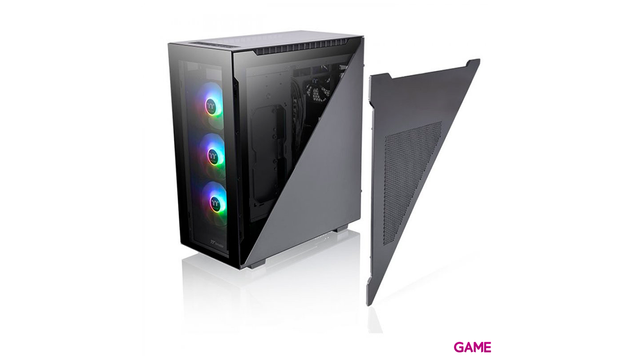Thermaltake Divider 500 TG ARGB Midi Tower Negro - Caja Ordenador-0