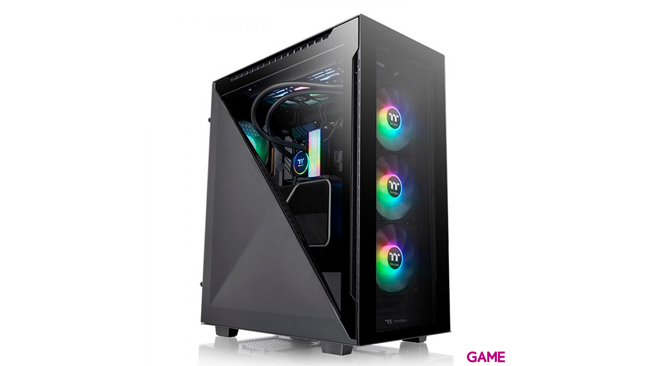 Thermaltake Divider 500 TG ARGB Midi Tower Negro - Caja Ordenador-2