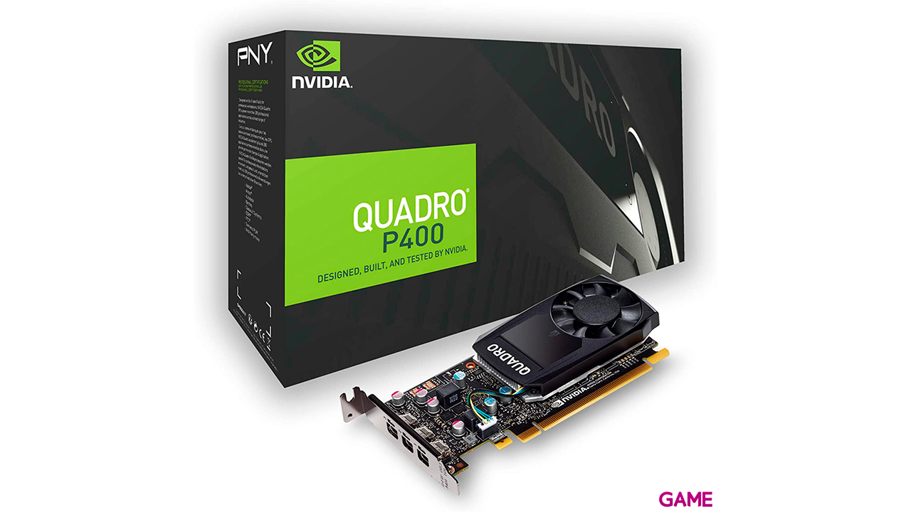 PNY VCQP400DVIV2-PB tarjeta gráfica NVIDIA Quadro P400 V2 2 GB GDDR5-2