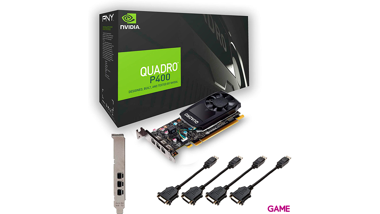 PNY VCQP400DVIV2-PB tarjeta gráfica NVIDIA Quadro P400 V2 2 GB GDDR5-3
