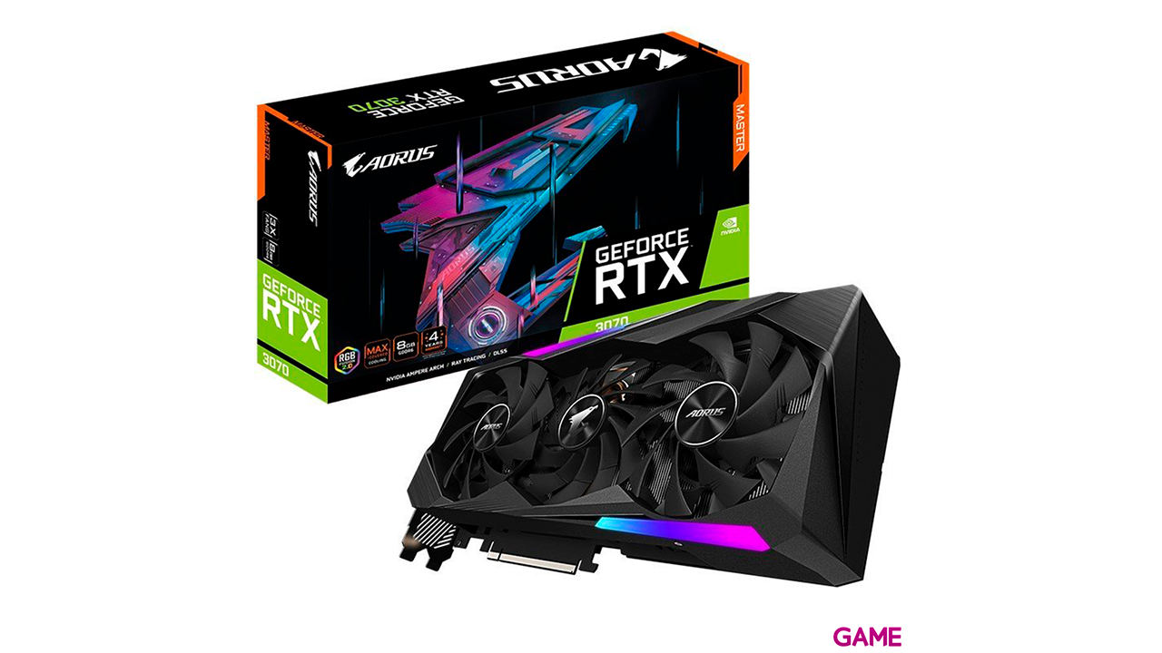 Gigabyte AORUS GeForce RTX 3070 Master 8GB GDDR6 - Tarjeta Grafica Gaming-2