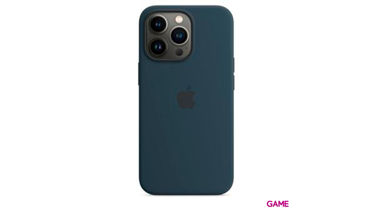Apple iPhone 13 Silicone Case with MagSafe Abyss Blue - Funda-0