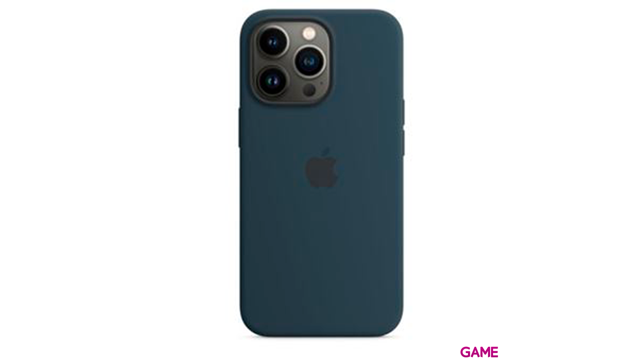 Apple iPhone 13 Pro Silicone con Magsafe Abyss blue - Funda-0