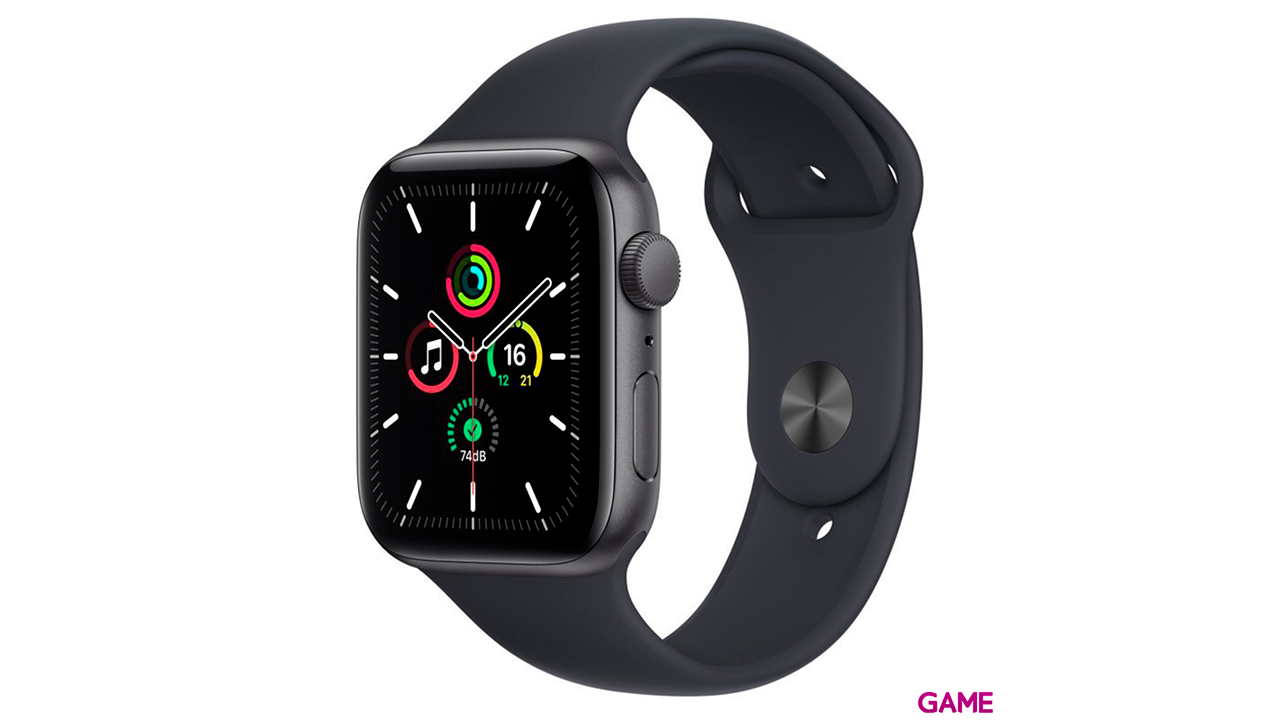 Apple Watch SE 44 mm GPS Gris - Reloj Inteligente-0