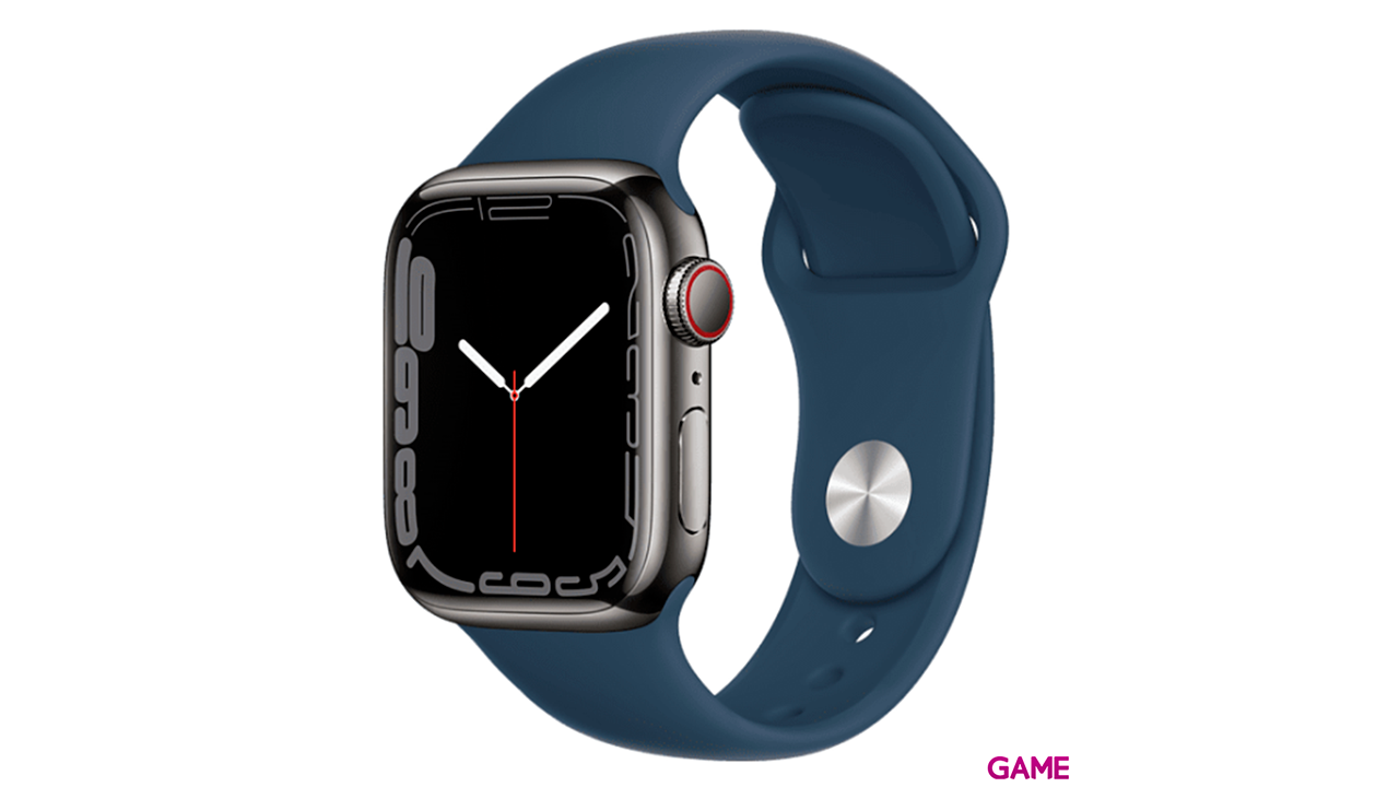 Apple Watch Series 7 41mm OLED 4G Grafito GPS - Reloj Inteligente-0