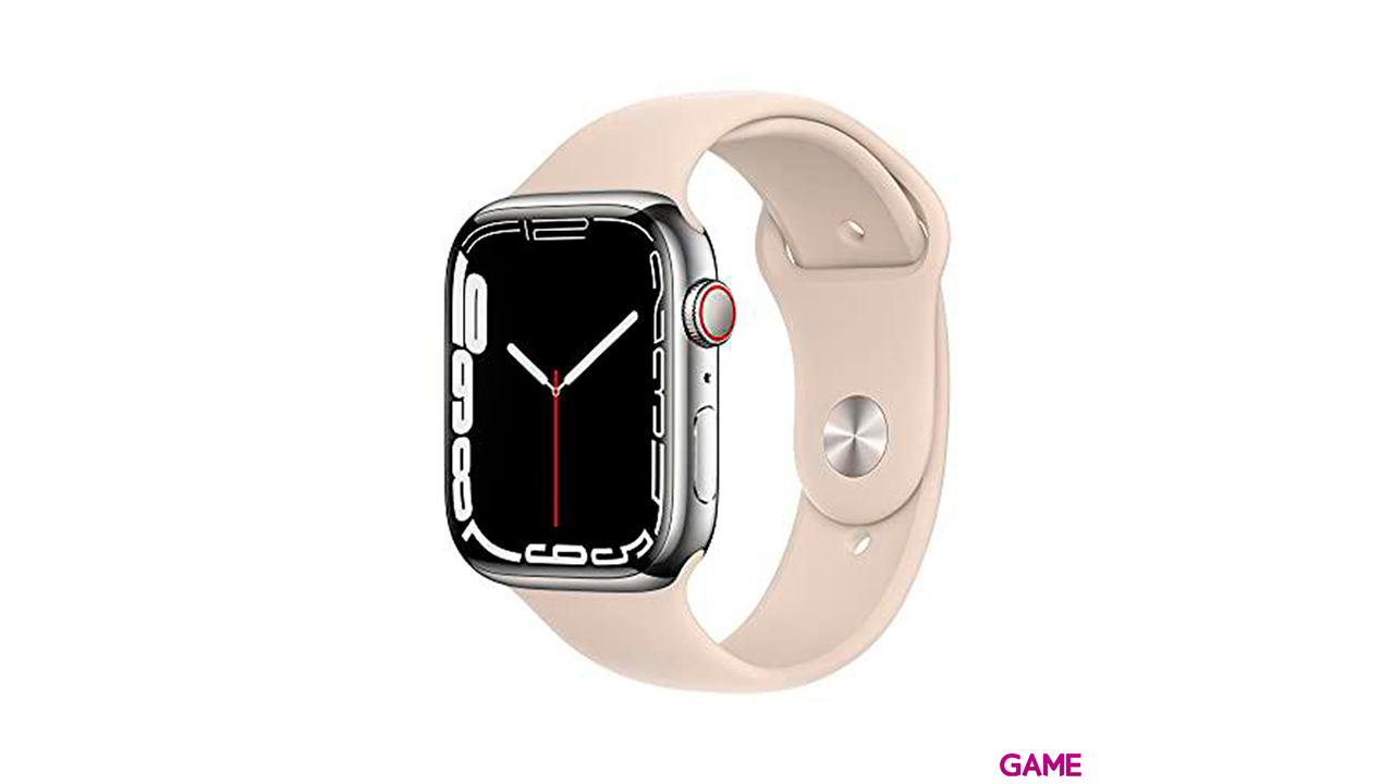 Apple Watch Series 7 OLED 45 mm GPS - Celular Plata - Reloj Inteligente-0