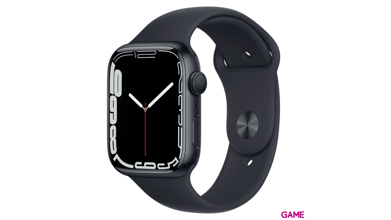 Apple Watch Series 7 45 mm OLED 4G Grafito GPS - Reloj Inteligente-0