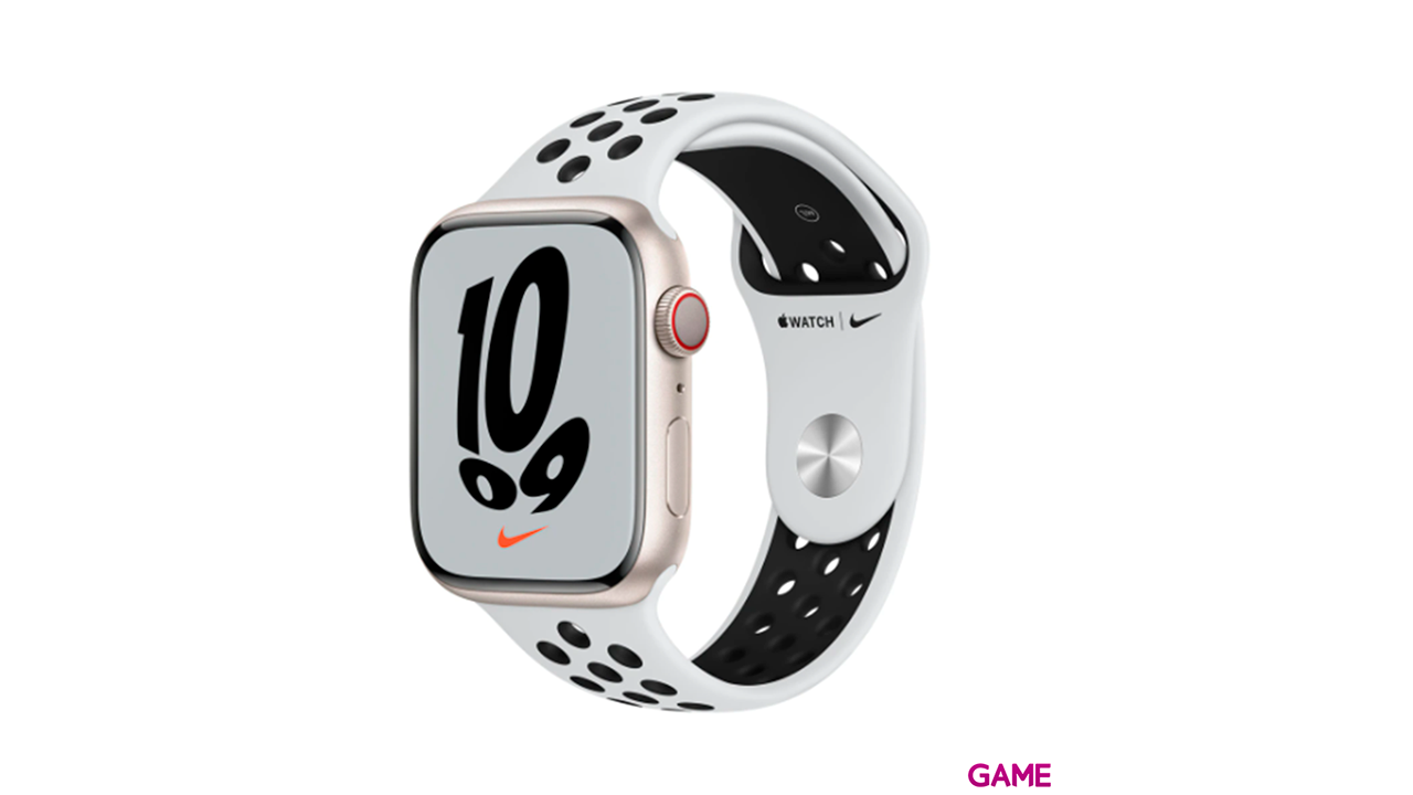 Apple Watch Nike Series 7 41mm OLED Beige GPS - Reloj Inteligente-0