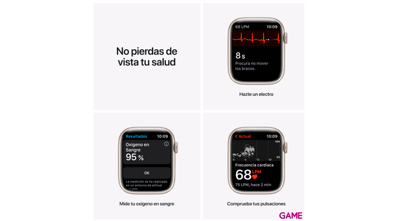 Apple Watch Nike Series 7 41mm OLED Beige GPS - Reloj Inteligente-2