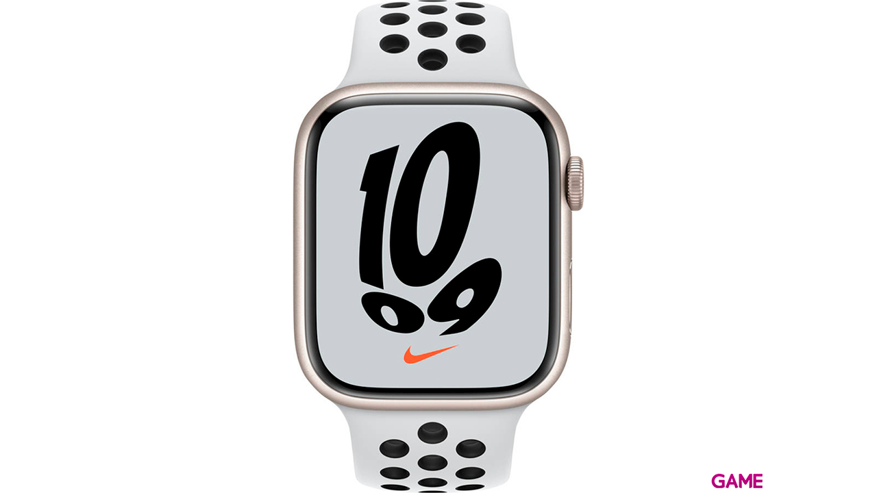 Apple Watch Nike Series 7 45mm OLED Beige GPS - Reloj Inteligente-0
