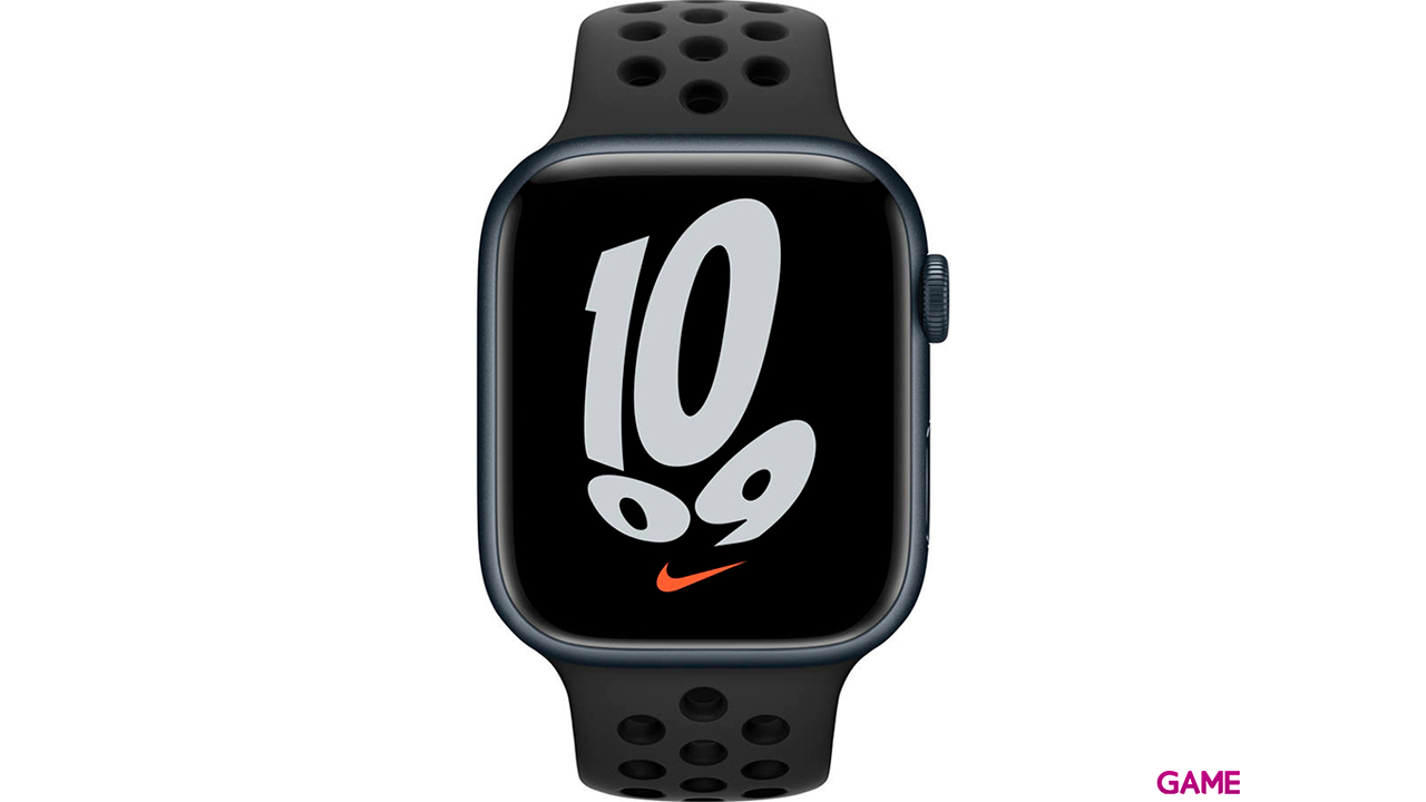 Apple Watch Series 7 Nike 45mm GPS Negro - Reloj Inteligente-0