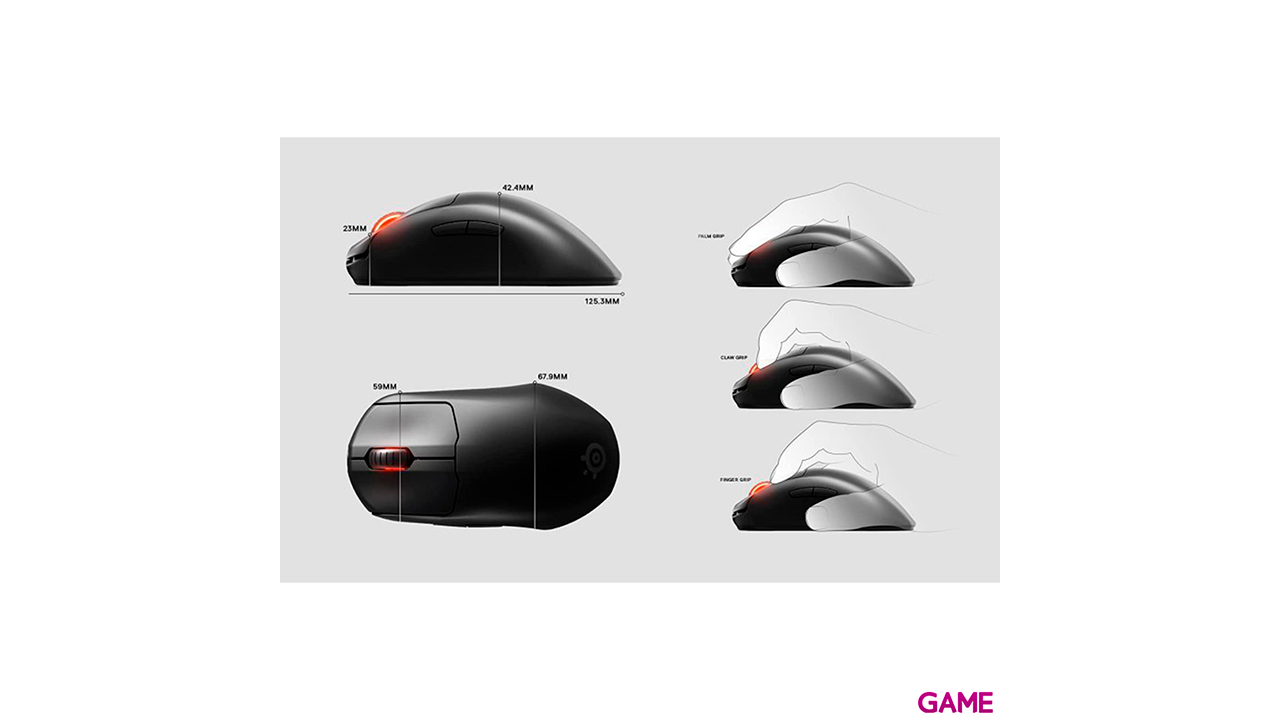 Steelseries Prime Wireless - Ratón Gaming-3