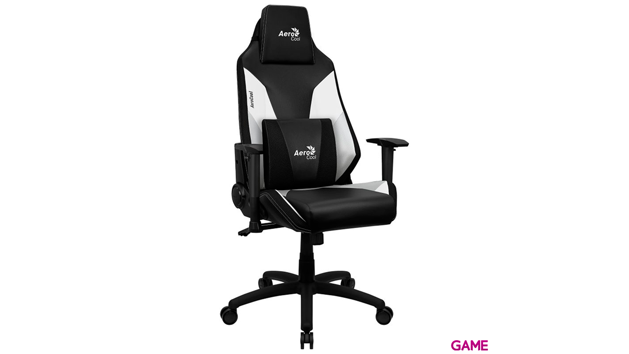 Aerocool Admiral Negro Blanco - Silla Gaming-2